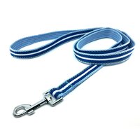 Nobleza vodítko s reflexným prešitím 2 x 120 cm modré